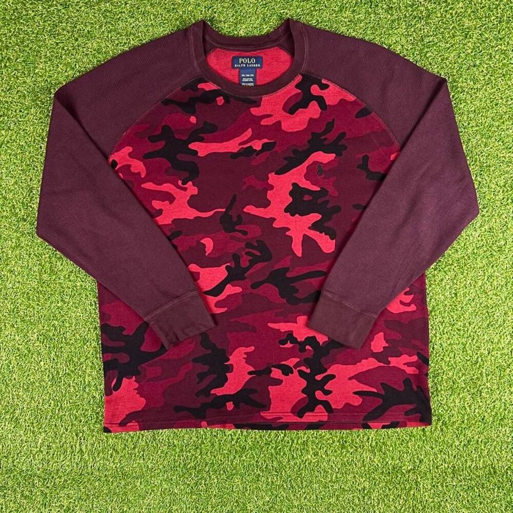 Polo-ralph-lauren Men's Burgundy and Red Shirt